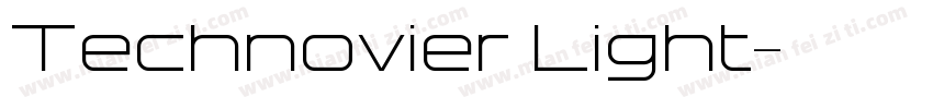 Technovier Light字体转换